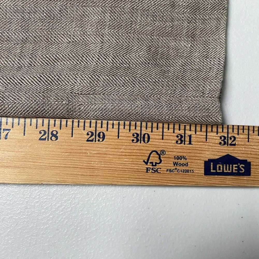 Brooks Brothers Classic Linen Pants Solbiati Nobel (36x32) Brown Herringbone